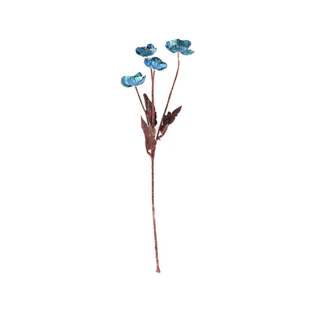 Artificial poppy flower branch 2pack - Image 5