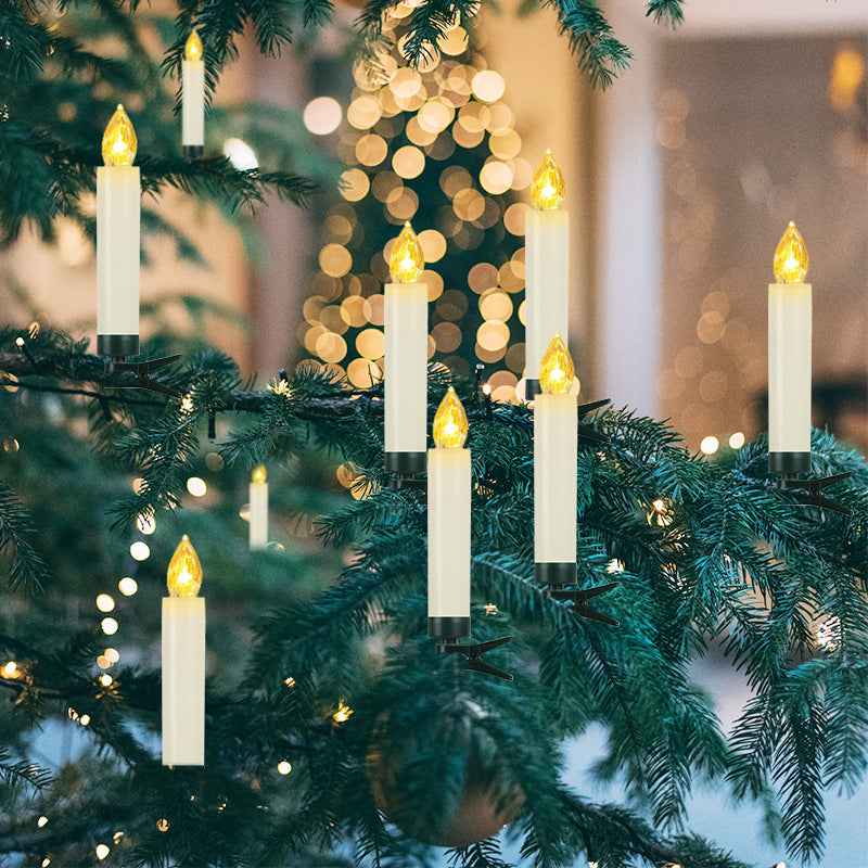 LED tapper candles with clips & remote control set - Image 8