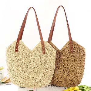 Casual woven shoulder bag