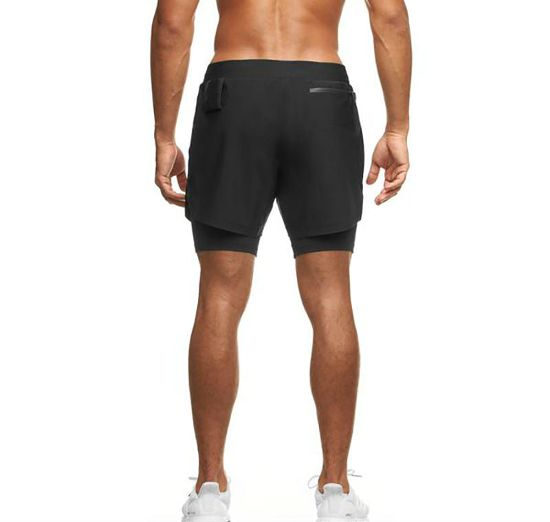 Double layer workout shorts with back pocket - Image 8