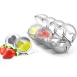 Ball shaped ice cube mould