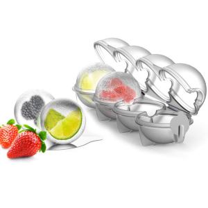 Ball shaped ice cube mould