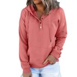 Hooded women's sweatshirt with pockets