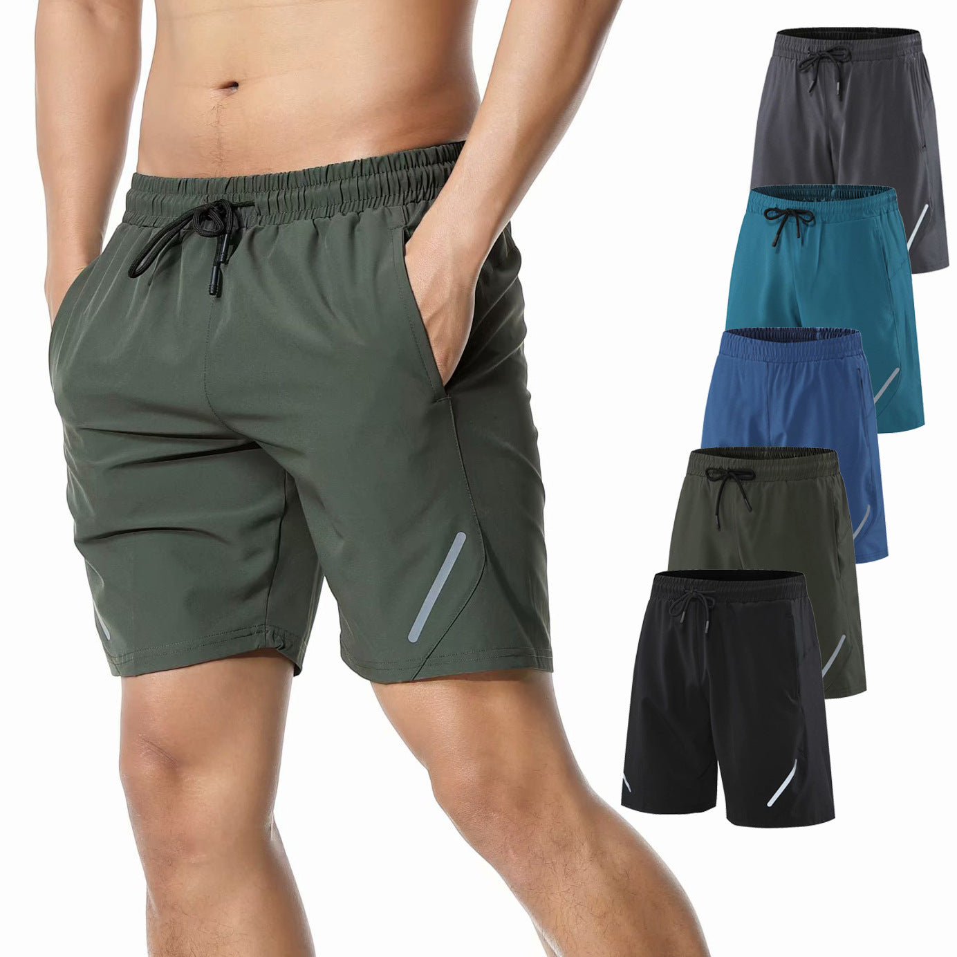 Quick dry fitness shorts for men
