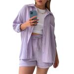 Casual shirt & mini shorts set
