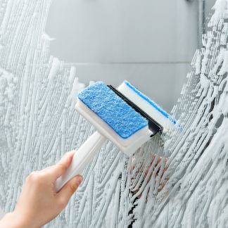2 in 1 glass window wiper with sponge