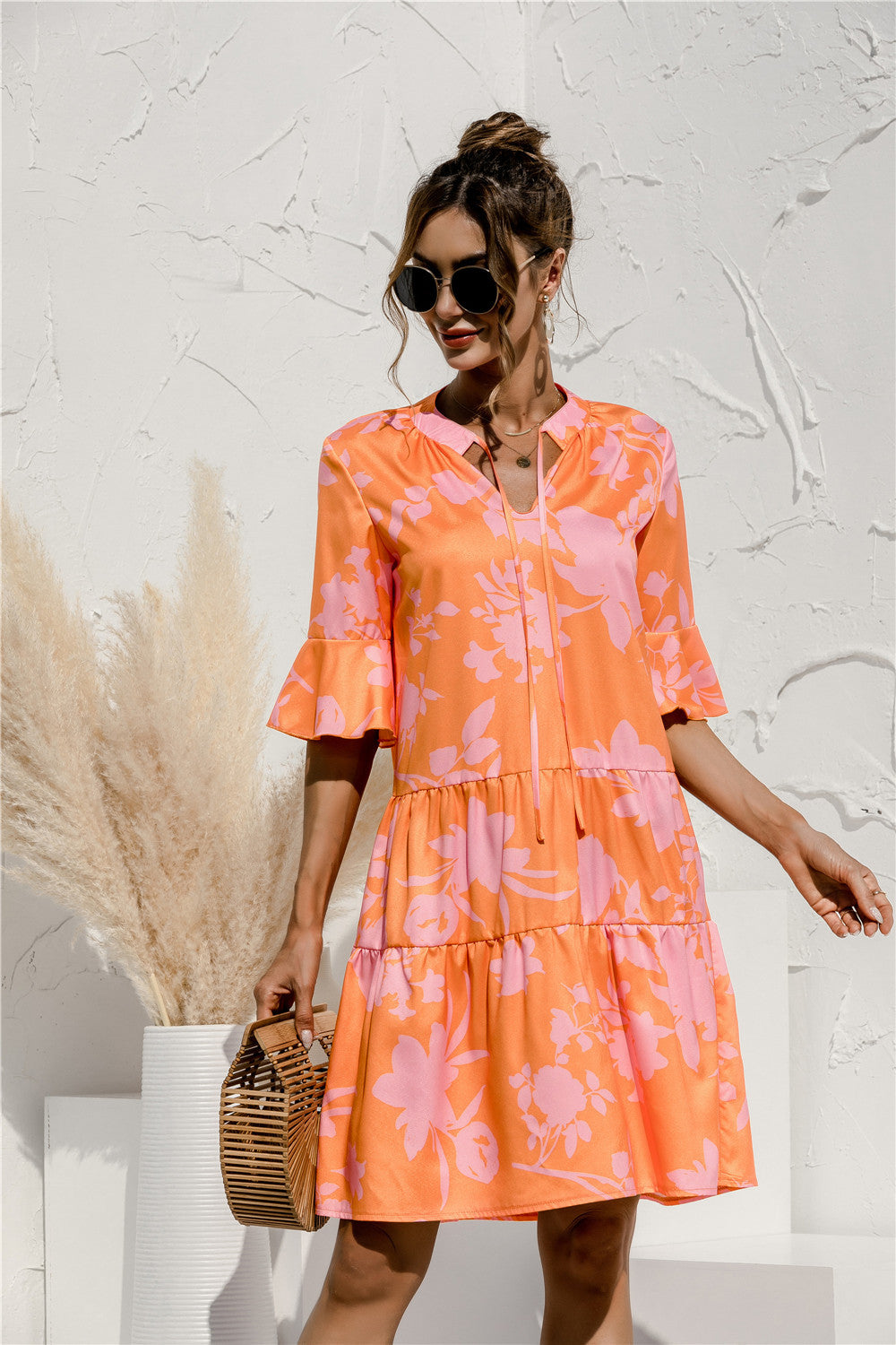 Flared sleeve loose summer dress - Image 15