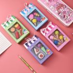 Chilldren's creative eraser set of 4 pcs