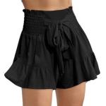 High waist rufle shorts