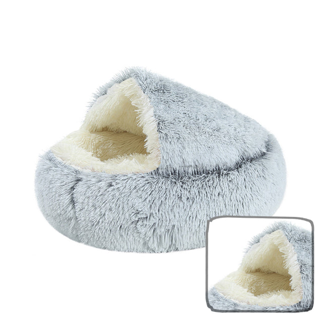 Semi-enclosed fluffy pet bed - Image 17