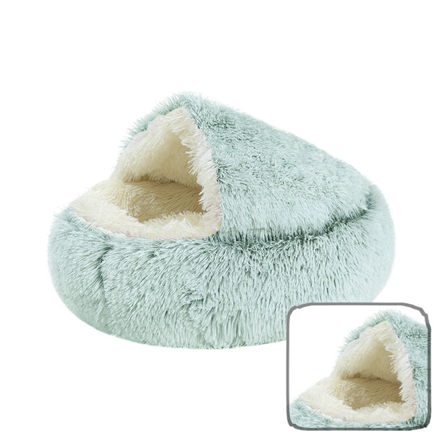 Semi-enclosed fluffy pet bed - Image 21