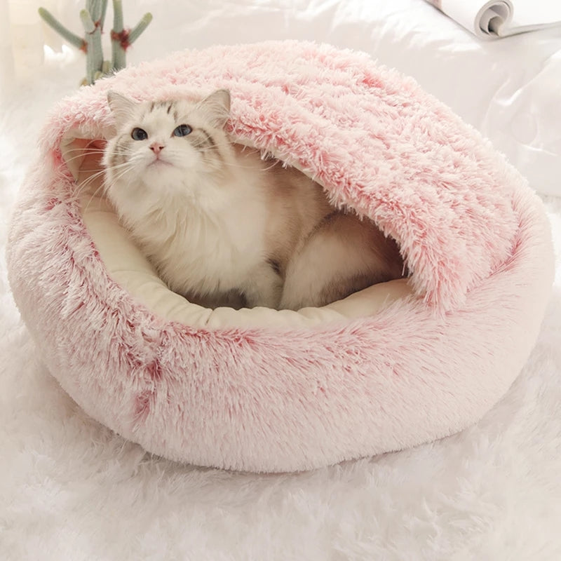 Semi-enclosed fluffy pet bed - Image 10