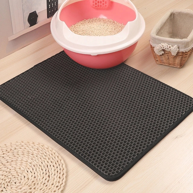 Double layer washable cat litter mat - Image 9