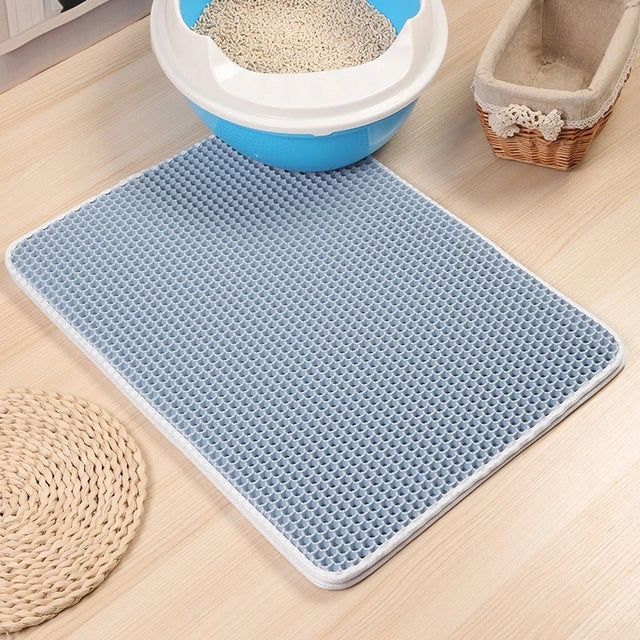 Double layer washable cat litter mat - Image 10