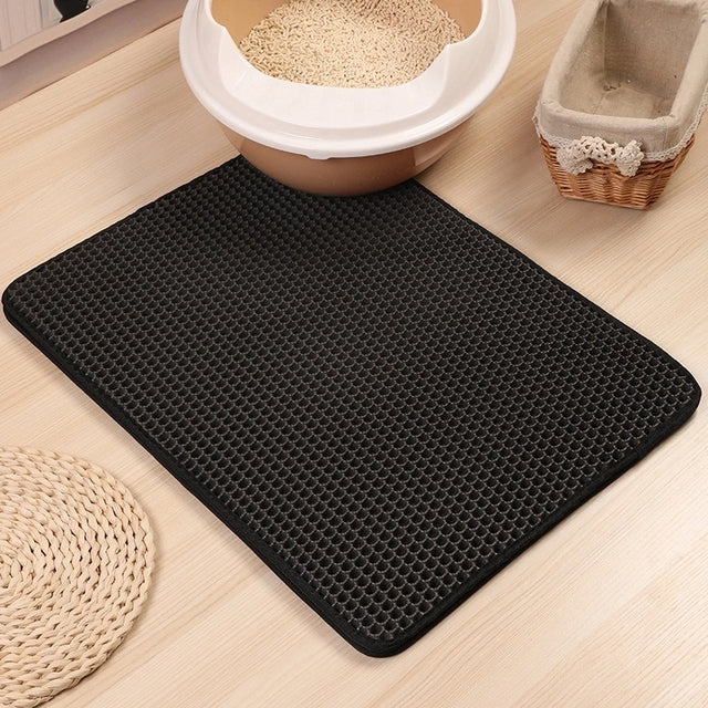Double layer washable cat litter mat - Image 13