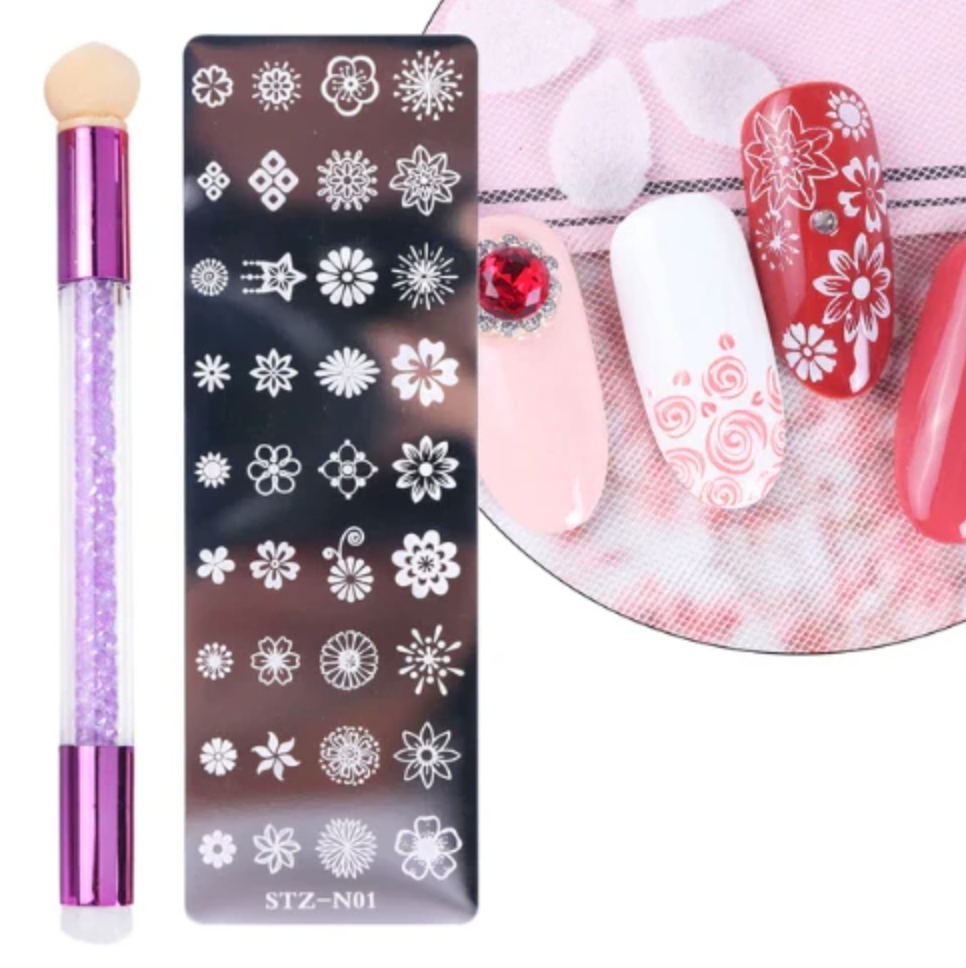 DIY nail stamping set