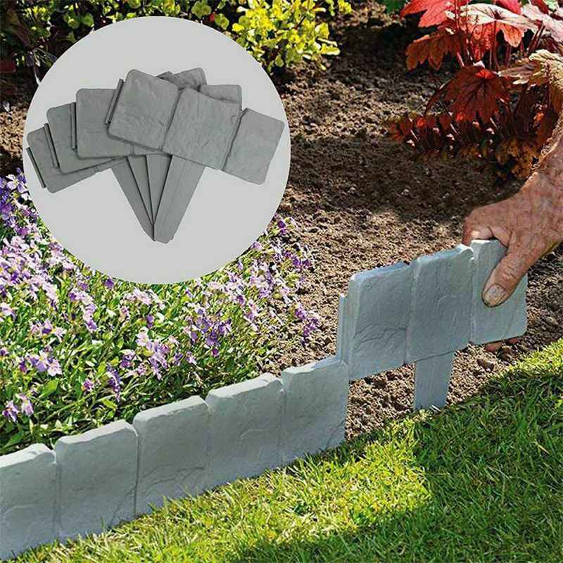 Stone patterned garden border fence 5 or 10 pack - Image 17