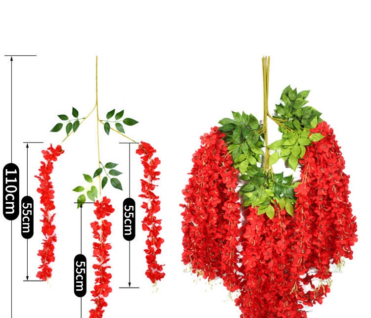 Artificial hanging flower string 12pack - Image 11