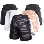 Breathable men's gym shorts