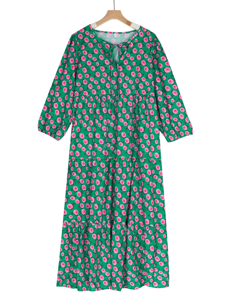 Boho style printed maxi dress - Image 17