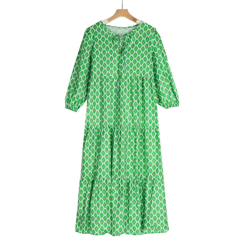 Boho style printed maxi dress - Image 19