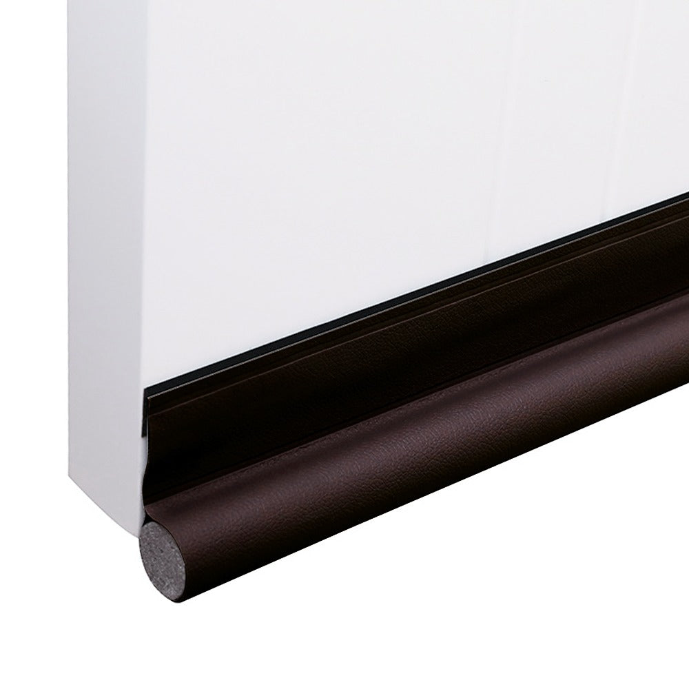 Self-adhesive door gap blocking strip