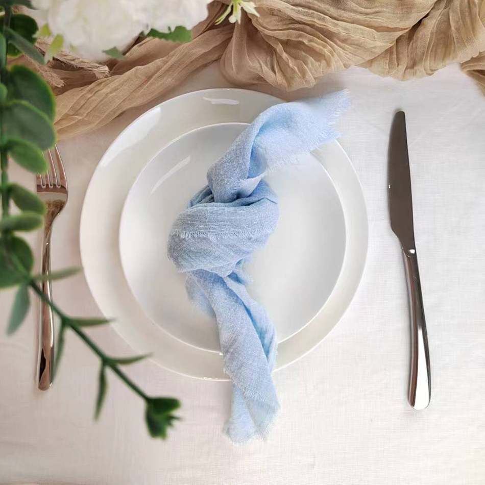 Rustic style cotton table napkins - 2pack - Image 30