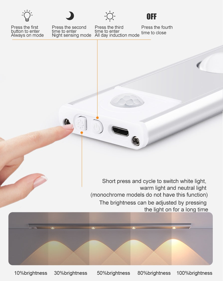 Motion sensor rechargeable LED cabinet light - Image 13