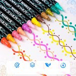 Dual tip acrylic coloring markers