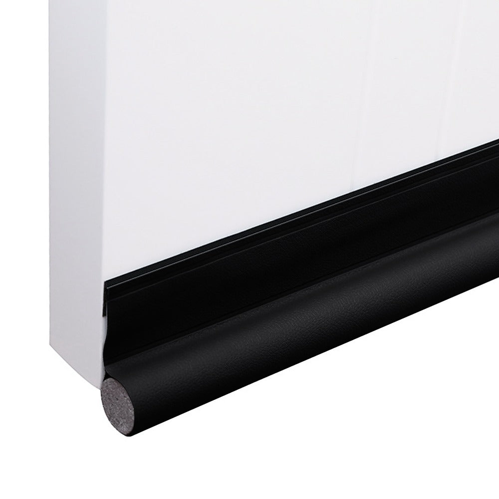 Self-adhesive door gap blocking strip