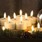 Flickering LED tealight candles - 24pack