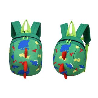 Dinosaur print todler's backpack with safety leash