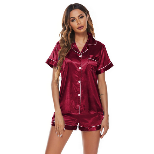 Short sleeve women's nightwear set