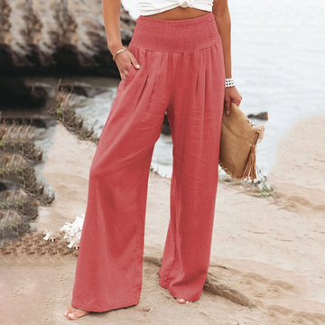Relaxed wide leg pants with pocket - Image 16