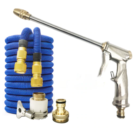High pressure extendable garden hose