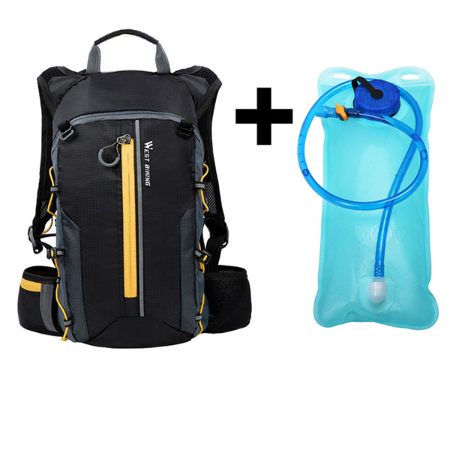 Ultralight waterproof backpack with optional water bag