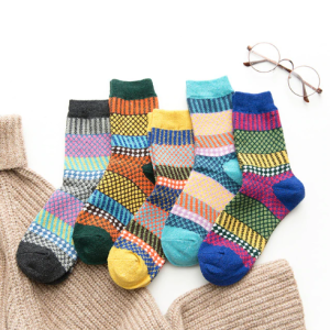 Colorful warm socks 5 pairs
