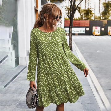 Casual round neck dress