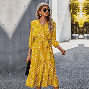 Elegant polka dot dress