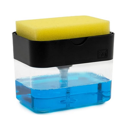 Dish soap dispenser tray