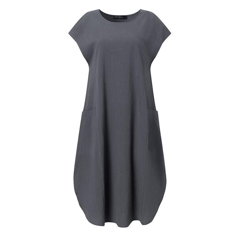 Relaxed short sleeve summer dress - Image 11
