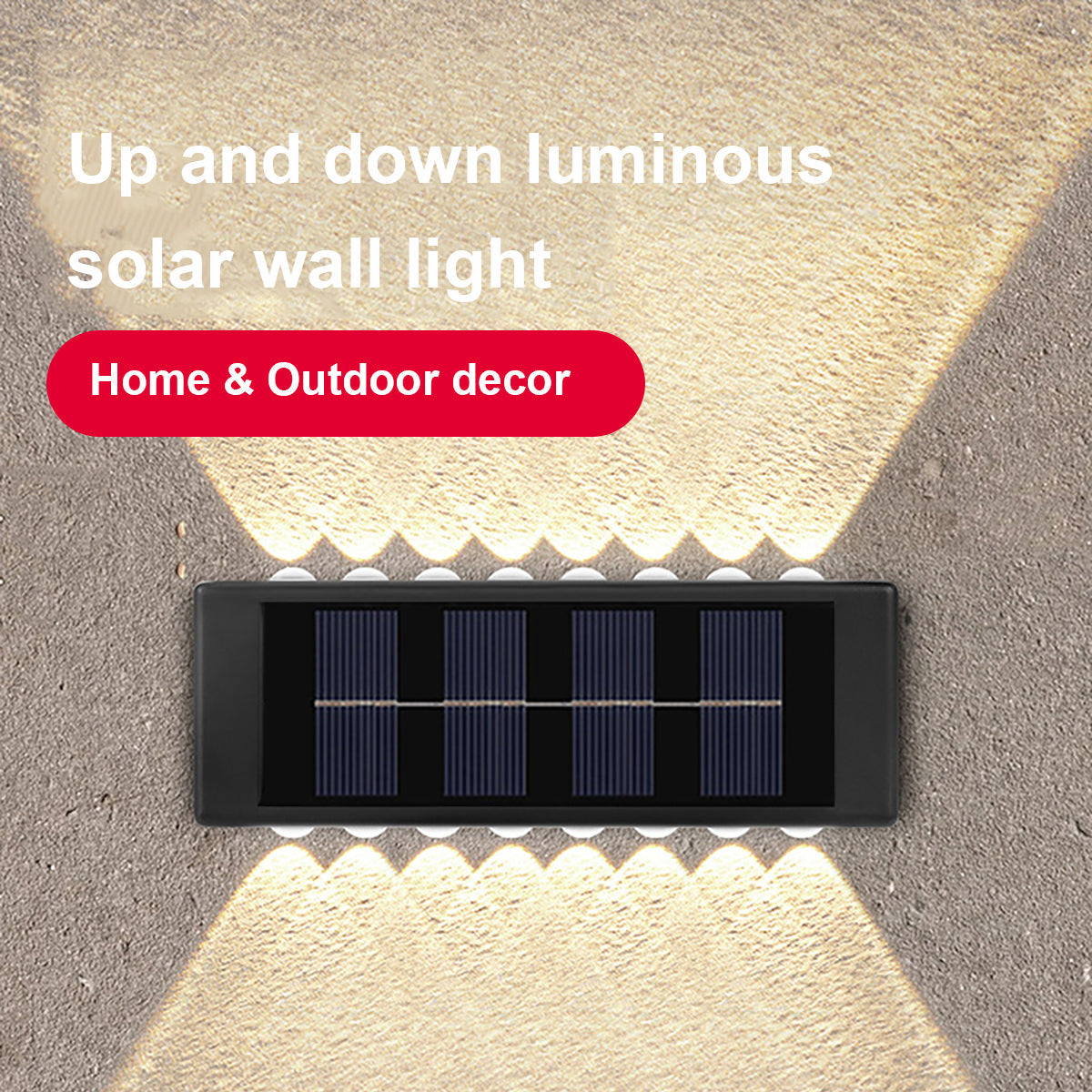 Two-way outdoor solar wall light - Image 30