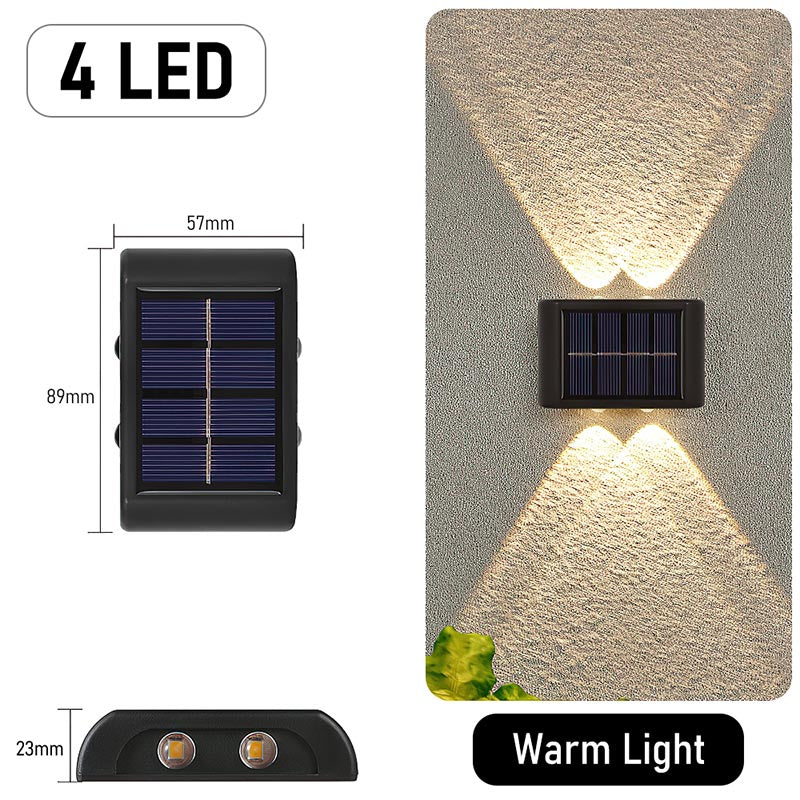Two-way outdoor solar wall light - Image 2