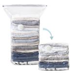 No pump needed vacuum storage bags