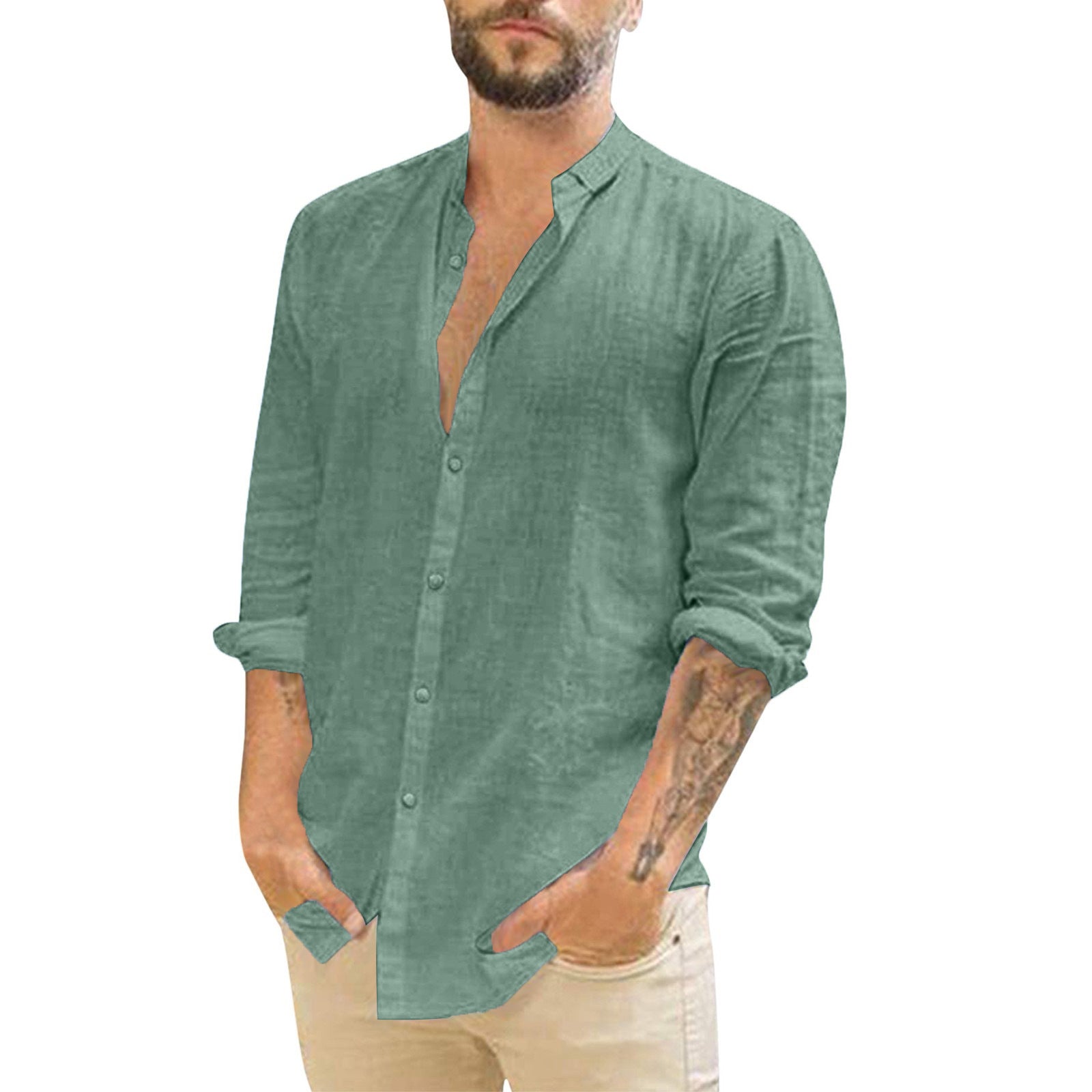Casual long-sleeve men's shirt - Image 7