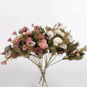 Artificial carnation flower bunch