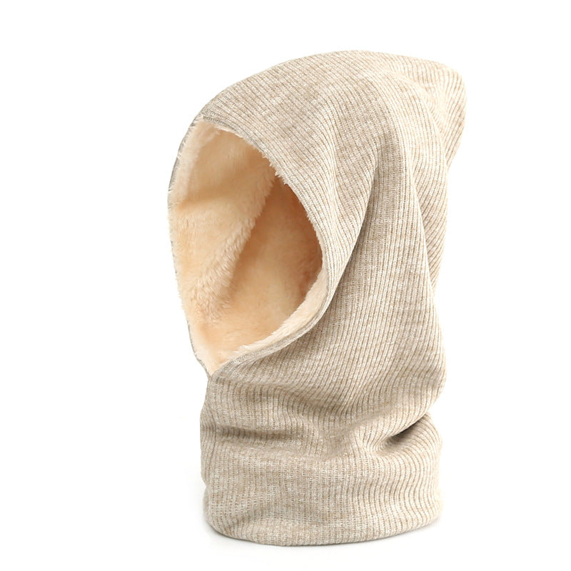2 in 1 warm knitted scarf hat