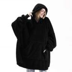 Unisex oversized fleecy blanket hoodie