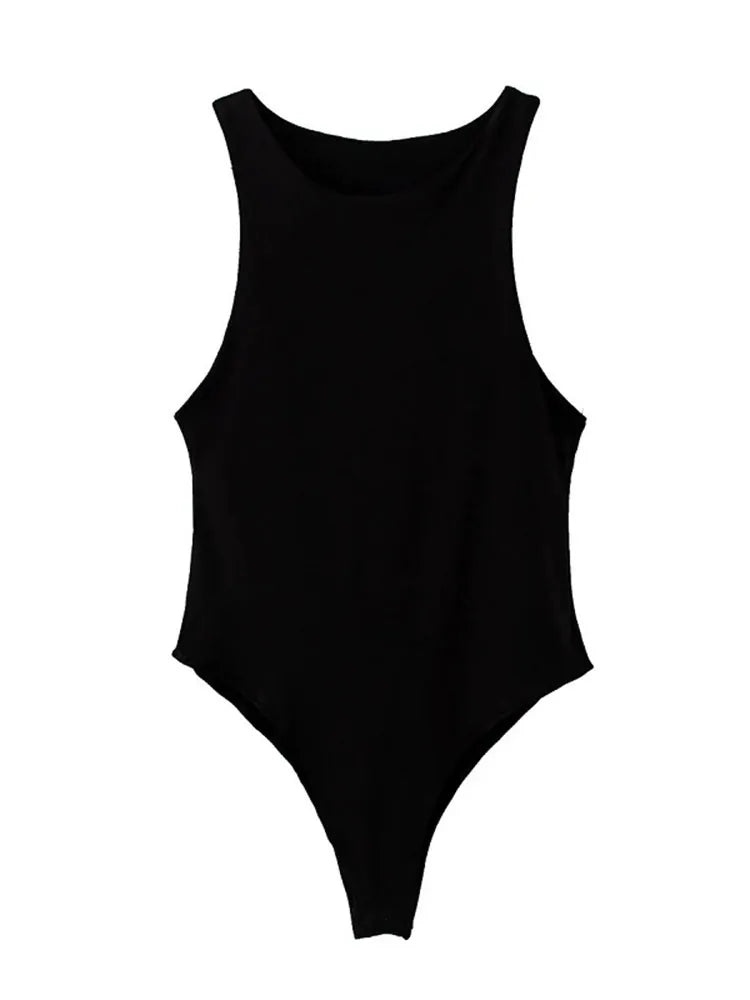 Sleeveless bodycon bodysuit