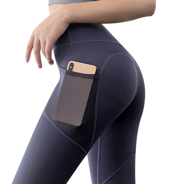 Sports leggings 3/4 length with pocket - Image 3